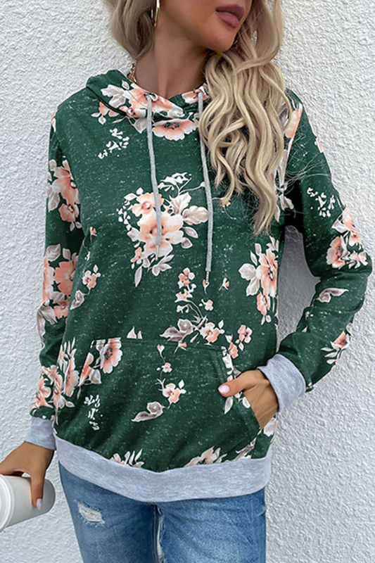 Floral Pocket Hoodie