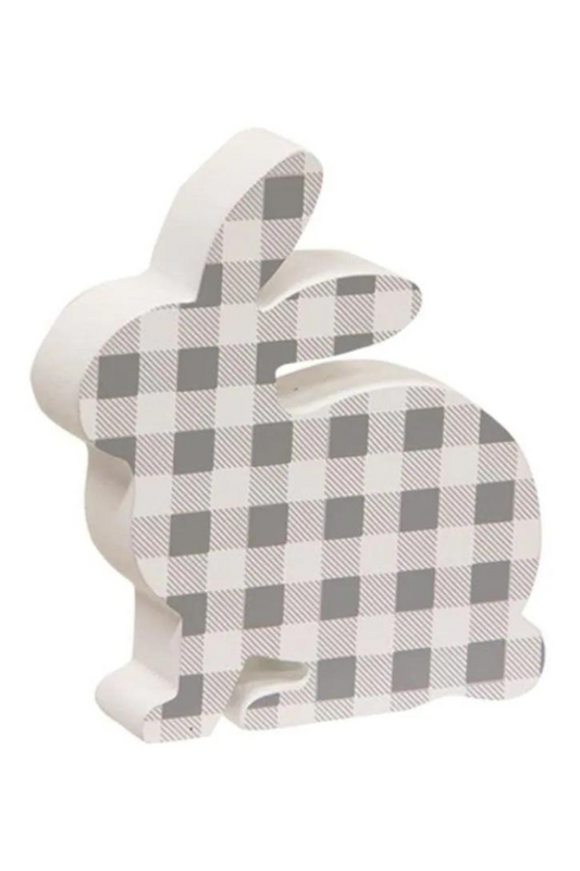 The Gray and White Buffalo Check Chunky Bunny