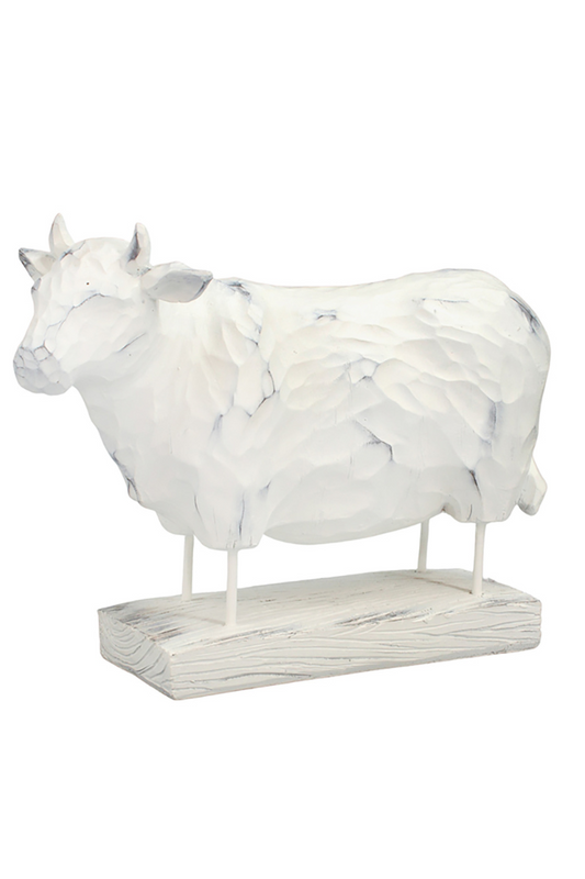 Resin Cow & Pig on Stand