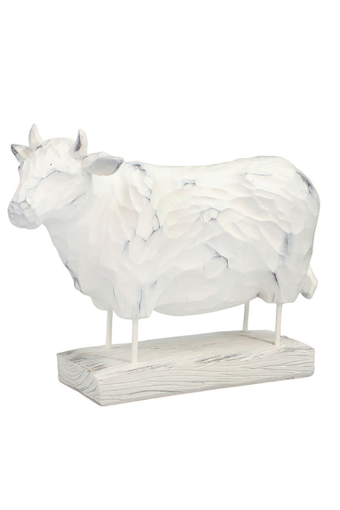 Resin Cow & Pig on Stand
