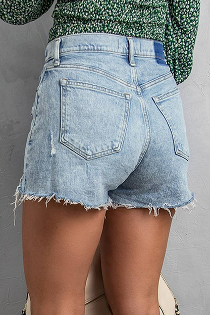 High Waist Denim Shorts