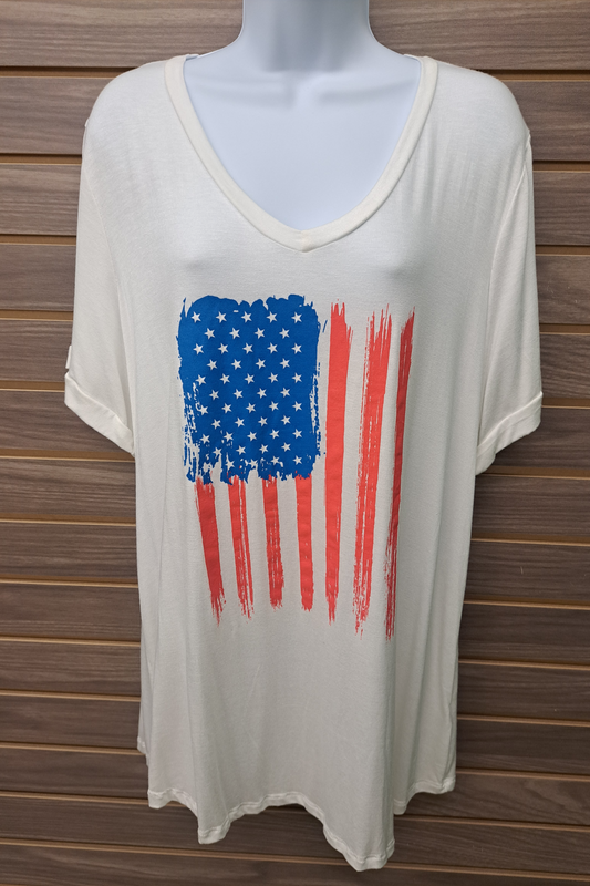 Ivory plus patriotic top