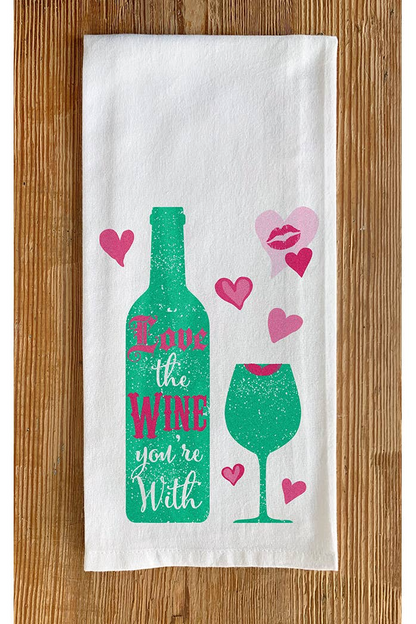 Kitchen Towel Love Wine