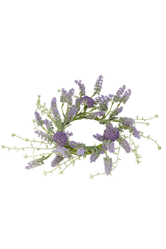 Lavender Herb Large Candle Ring