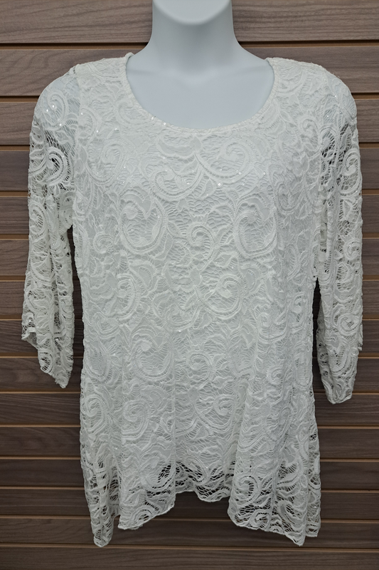 Lace top under shirt bodice sparkle